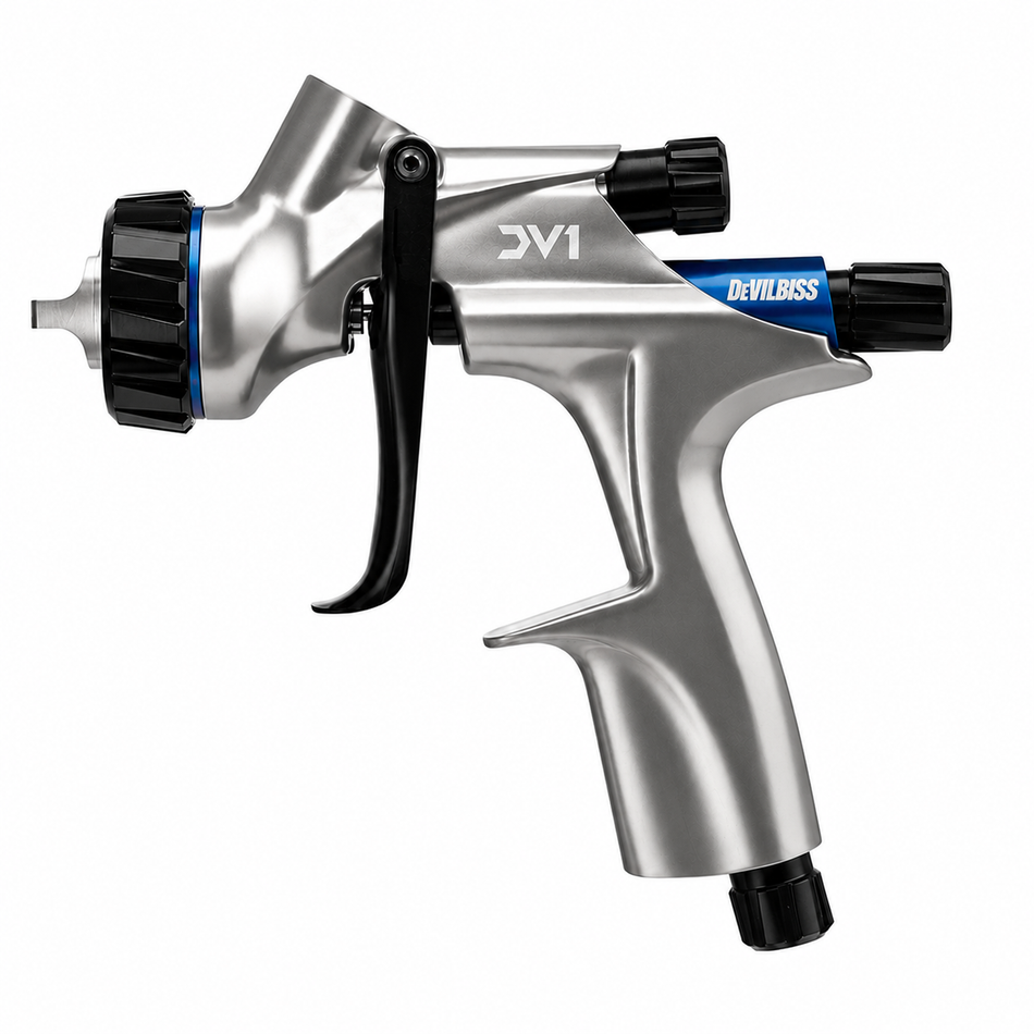 DEVILBISS DV1-B Basecoat HVLP Gravity Feed Spray Gun 1.3mm With Cup