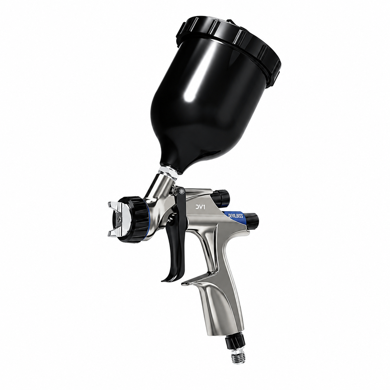 DEVILBISS DV1-B Basecoat HVLP Gravity Feed Spray Gun 1.3mm With Cup