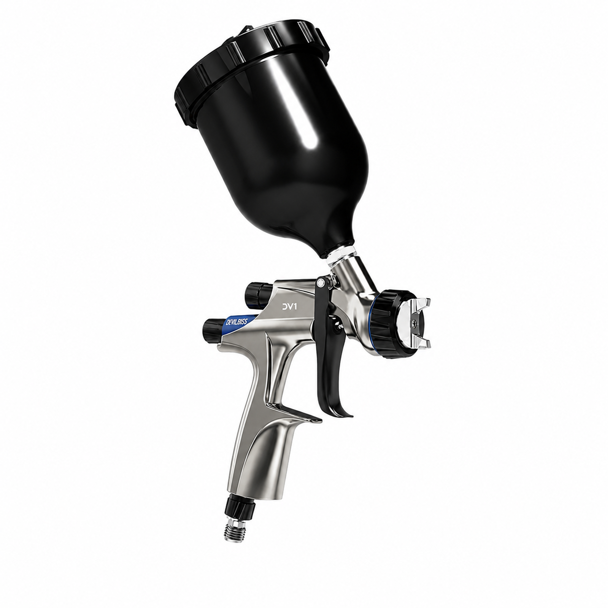 DEVILBISS DV1-B Basecoat HVLP Gravity Feed Spray Gun 1.3mm With Cup