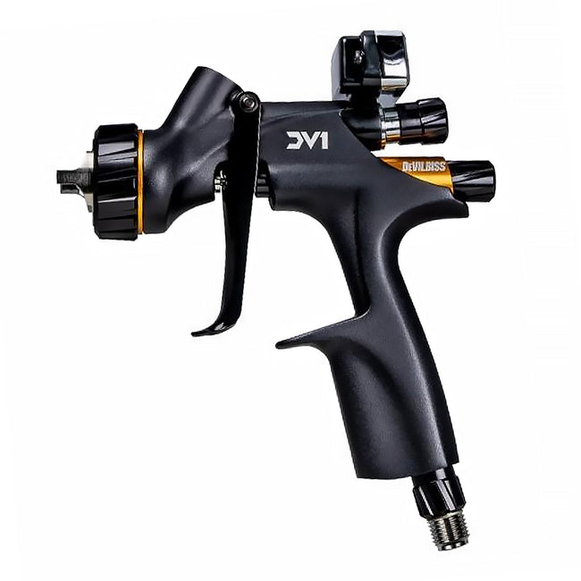 DEVILBISS DV1-C+ Clearcoat Digital HVLP Plus Gravity Feed Spray Gun 1.3mm Tip