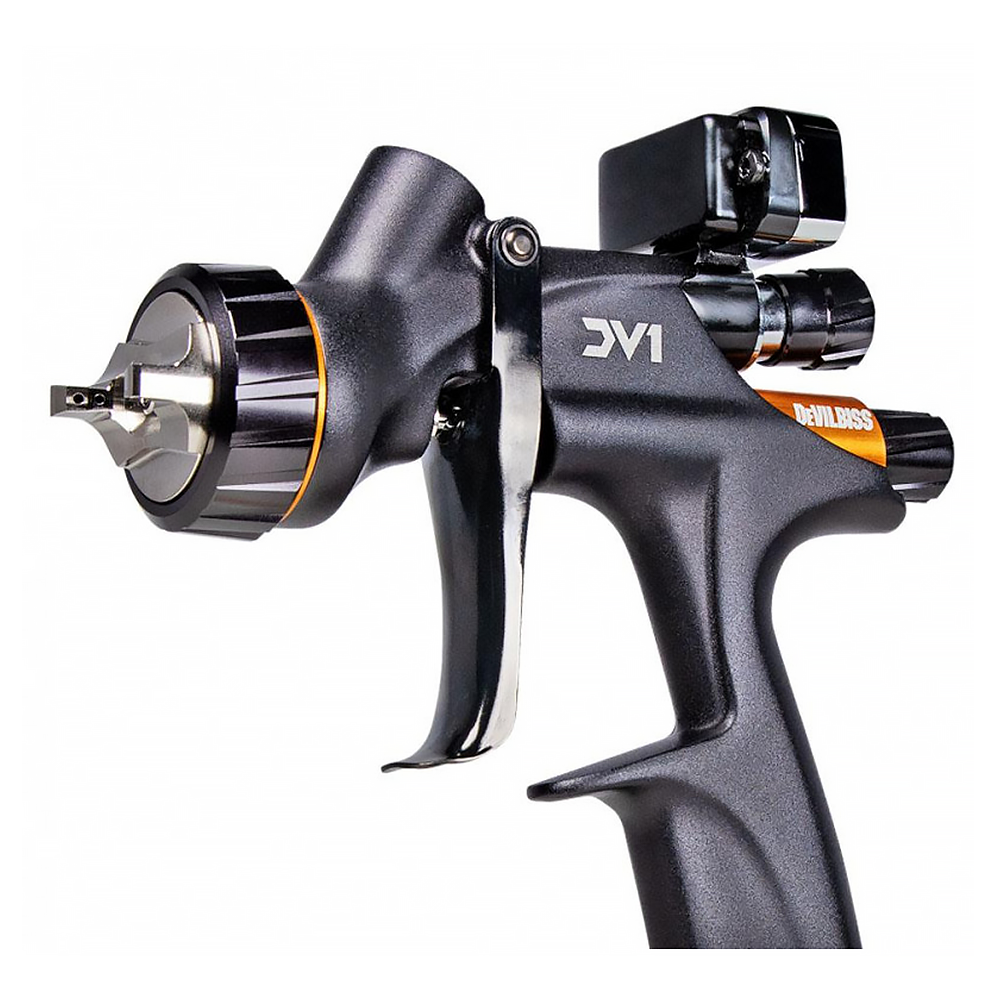 DEVILBISS DV1-C+ Clearcoat Digital HVLP Plus Gravity Feed Spray Gun 1.2mm Tip