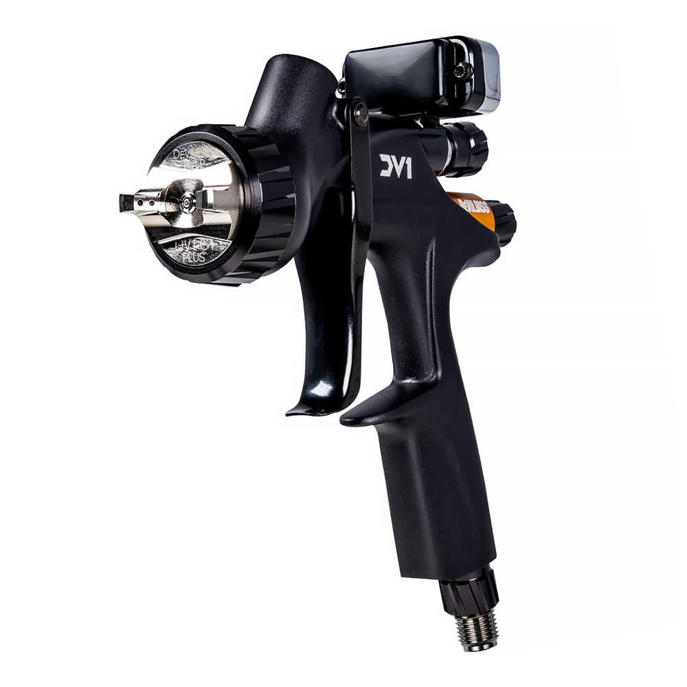 DeVilbiss DV1 Gravity Feed Spray Gun Clearcoat Lacquer C1 Air Cap W Cup DeVilbiss DV1 Gravity Feed Spray Gun Clearcoat Lacquer C1 Air Cap W Cup