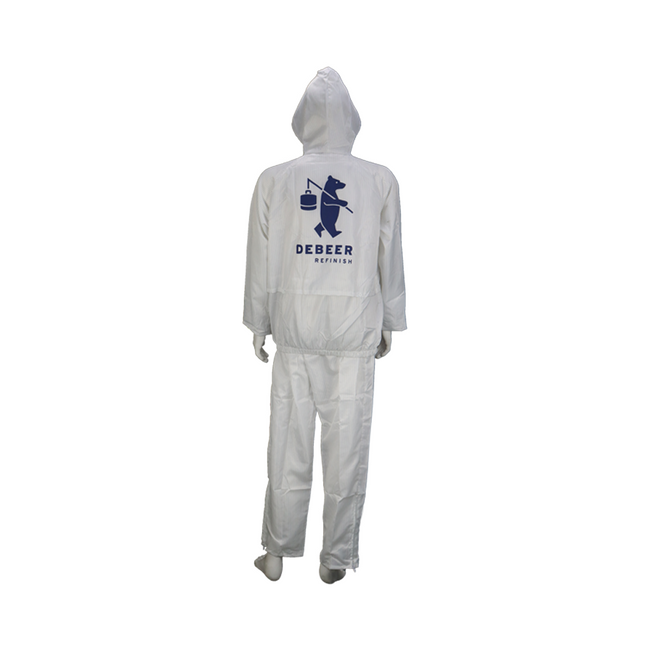 DeBeer Reusable 2 Piece White Spray Suit Painting Overalls M L XL 2XL 3XL