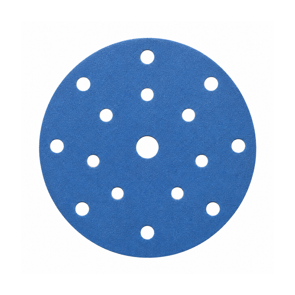 EDGE Blue Elite Sanding Discs 150mm P120 Grit 15 Hole 50 Pack