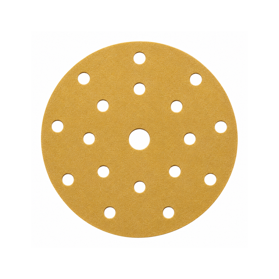 EDGE Gold Core Sanding Discs 150mm P500 Grit 15 Hole 50 Pack