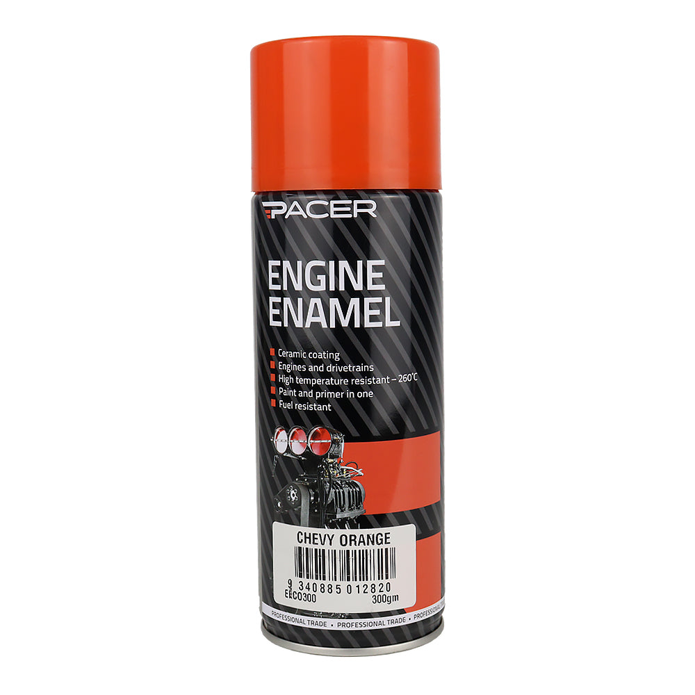PACER Engine Enamel Chevy Orange 300gm Aerosol High Temperature Spray Paint