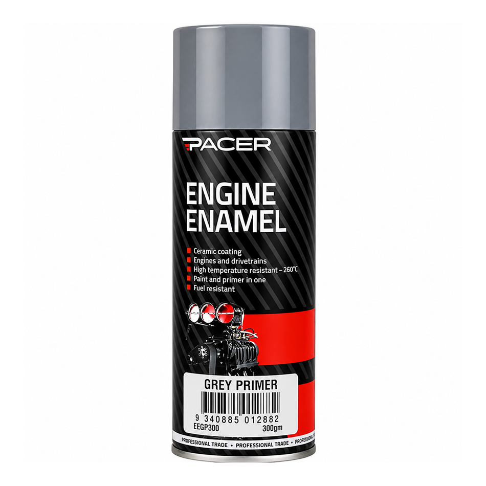 PACER Engine Enamel Grey Primer 300g Aerosol