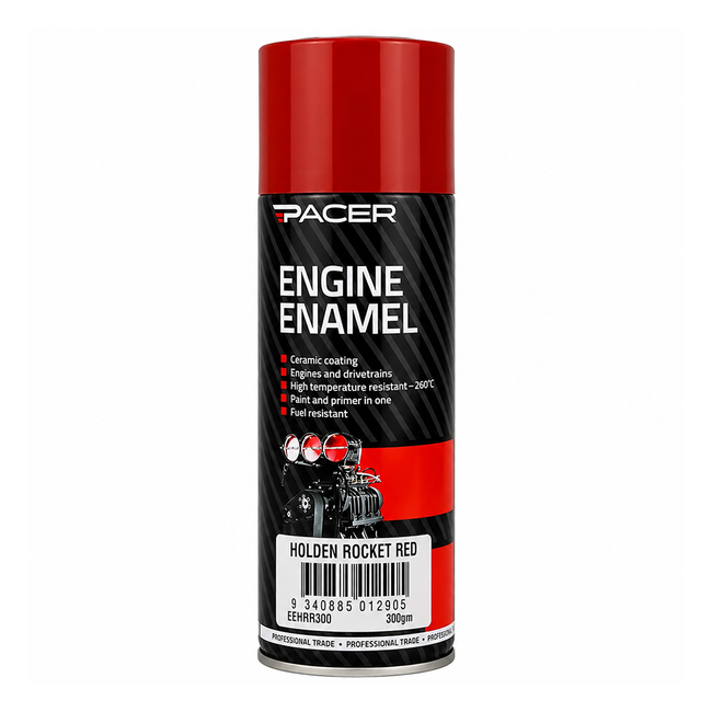 PACER Engine Enamel Holden Rocket Red 300g Aerosol