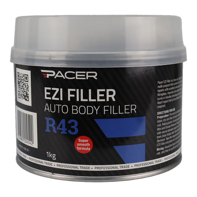 PACER R43 Ezi Filler with Hardener 1kg Premium Body Filler Repair