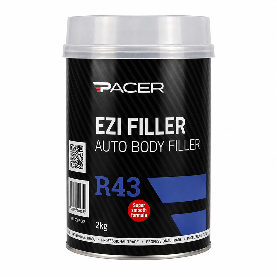 PACER R43 Ezi Filler with Hardener 2kg Premium Body Filler Repair