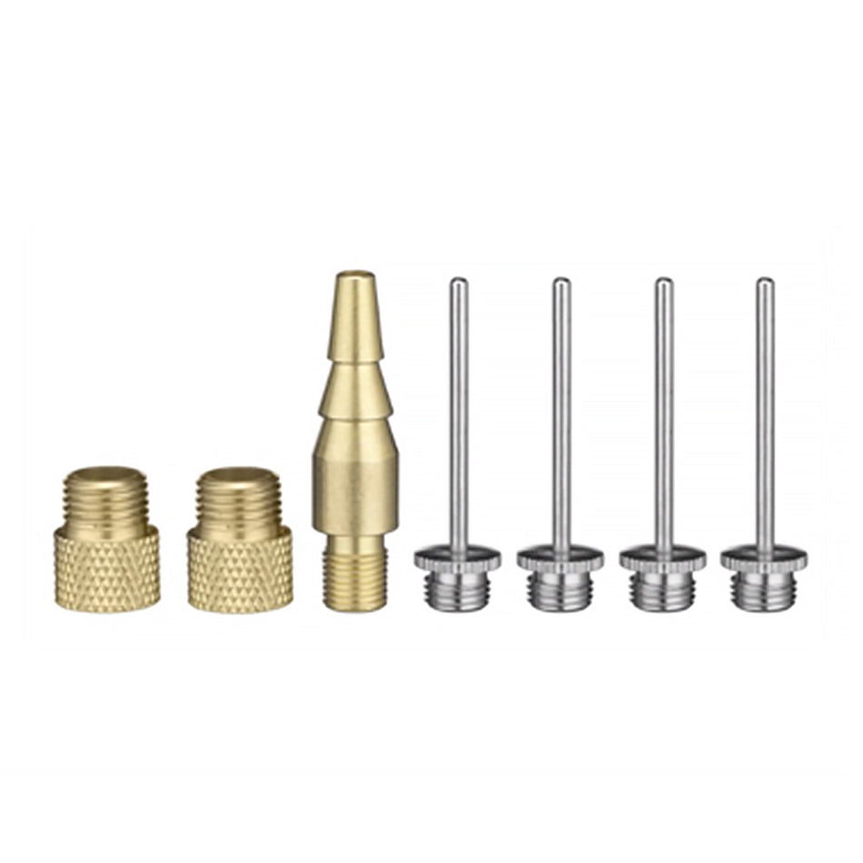 EMAX Air Accessory Inflator Kit 7 Pce Set Assorted Needles Adapters & Nozzle