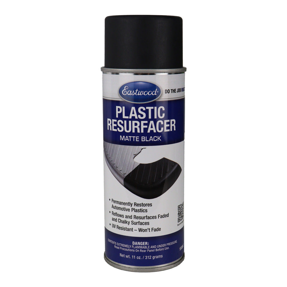 EASTWOOD Plastic Resurfacer Matte Black 312gm Aerosol Automotive Trim Restorer