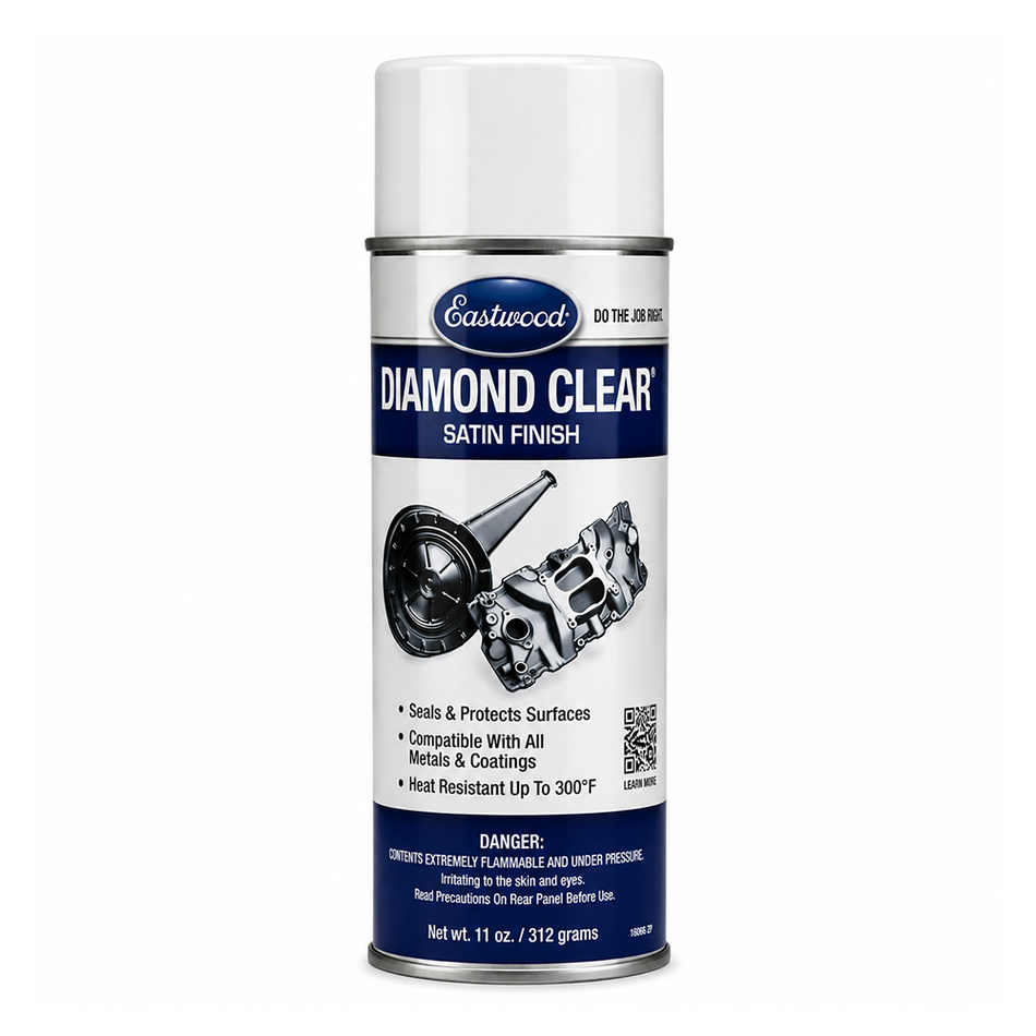 EASTWOOD Diamond Clear Satin Finish 312g Protective Clear Coat Aerosol