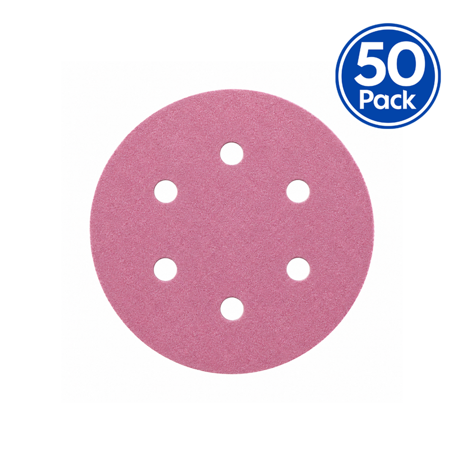 SIA Siaspeed 1950 77mm P180 6 Hole Hook & Loop Sanding Discs 50 Pack