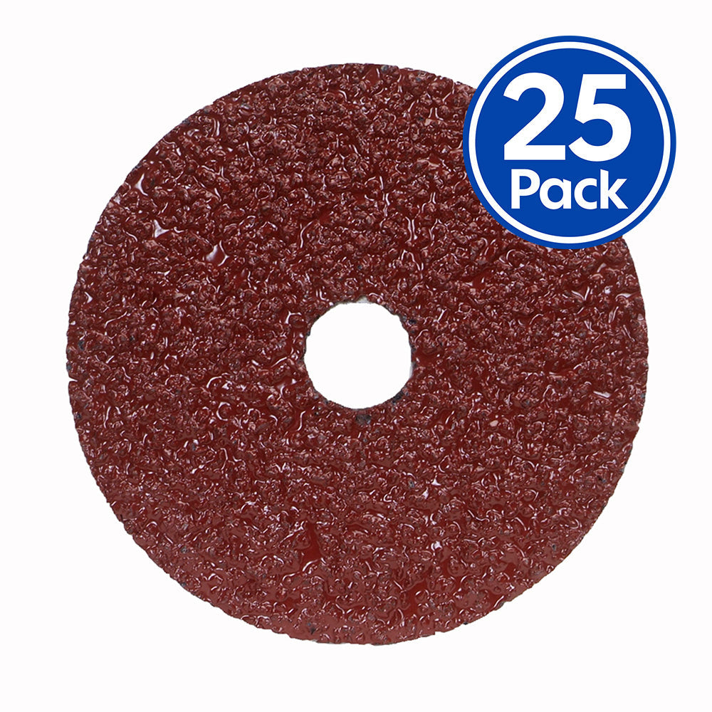 NORTON Metal F226 AO Coarse Fibre Discs 178mm x 22mm 24 Grit x 25 Pack P24