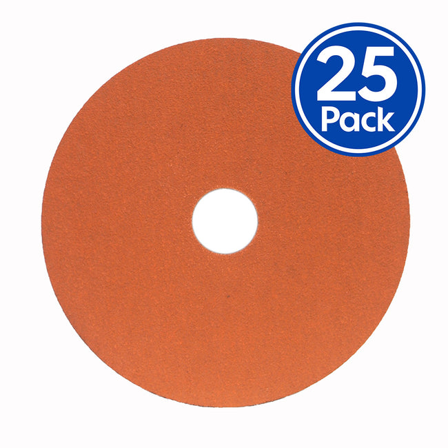 NORTON Blaze F980 Premium Sanding Fibre Discs 125mm x 22mm 24 Grit x 25 Pack C24