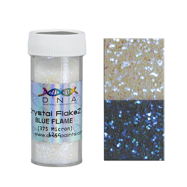 DNA PAINTS Crystal FlakeZ Semi Transparent Crystal Flakes 375 Micron Blue Flame