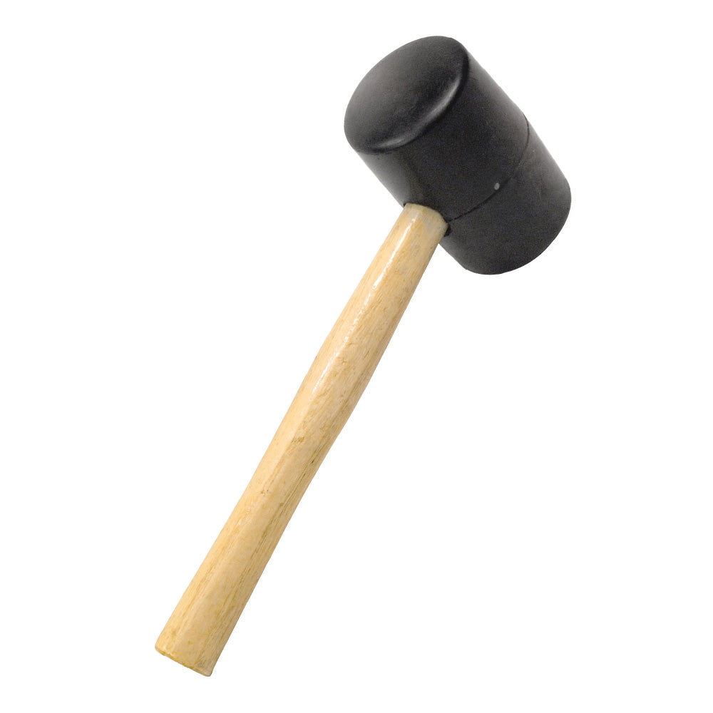 UNI-PRO Heavy Duty Solid Rubber Mallet 340g 12oz Timber Handle