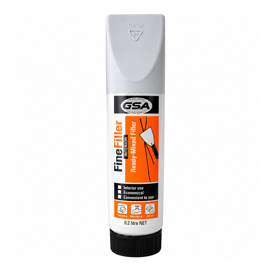 GSA Fine Filler 200ml 320g Interior Wall & Plasterboard Repair Filler