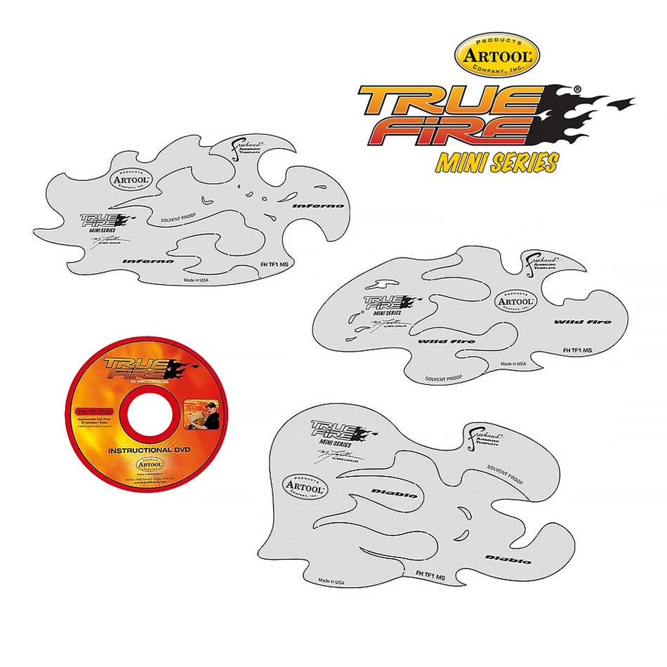 ANEST IWATA Mike Lavallee True Fire Mini Series Template Airbrush Stencil
