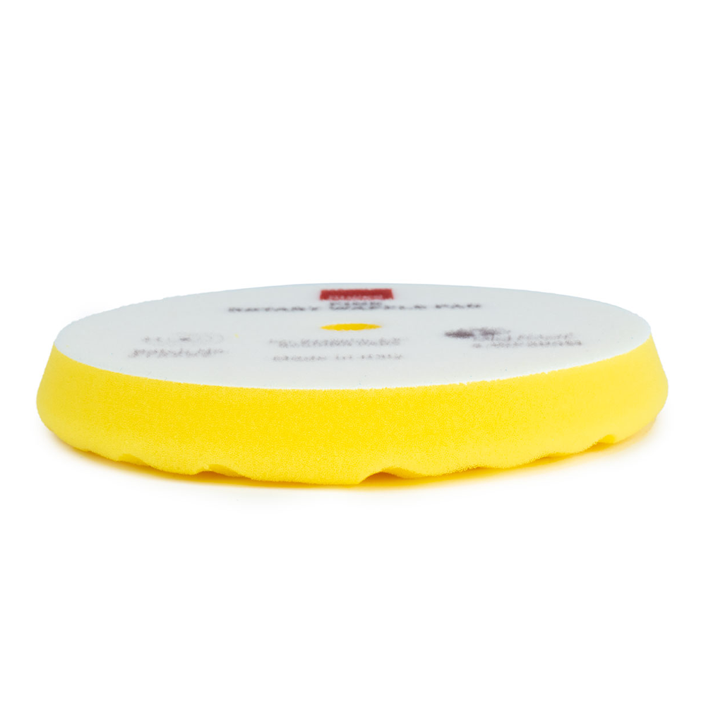 RUPES Bigfoot Rotary Hook On Foam Waffle Pad Fine Yellow 125 mm - 140 mm