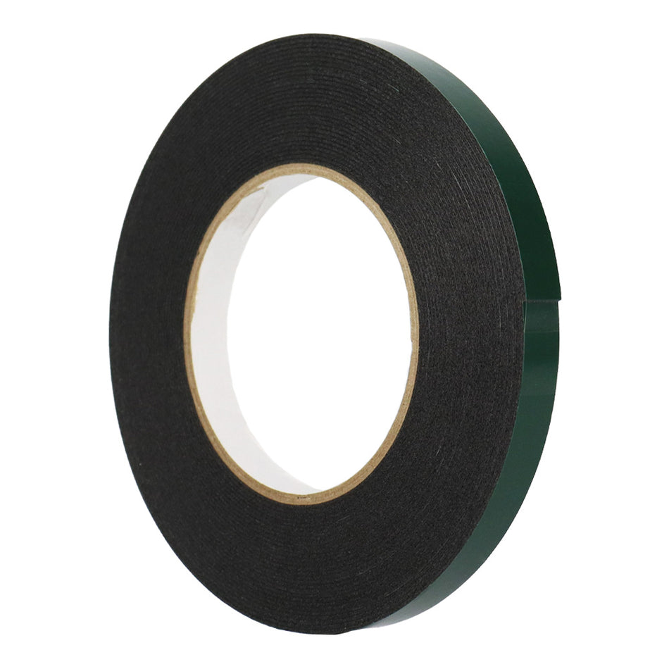 GRP Automotive Acrylic Foam Double Sided Tape 12mm x 10m Roll Black