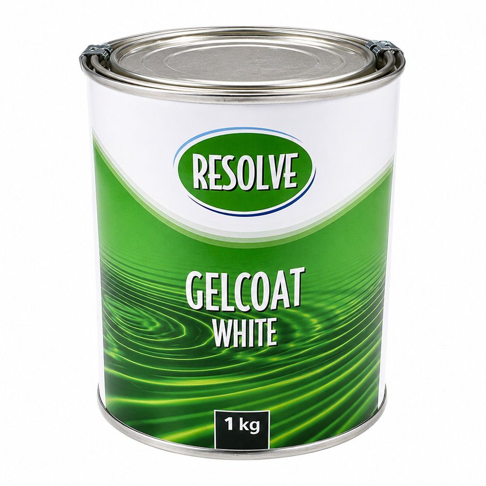 RESOLVE White Brush Gelcoat 1kg Marine Fibreglass Repair Gelcoat