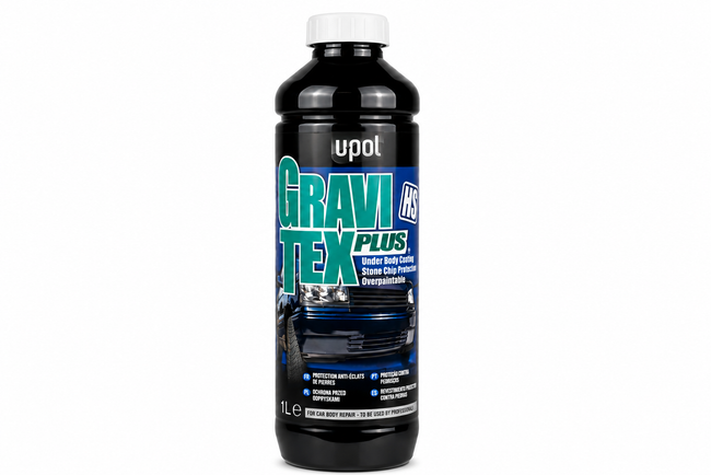 U-POL Gravitex HS White 1L High Build Stone Chip & Underbody Coating