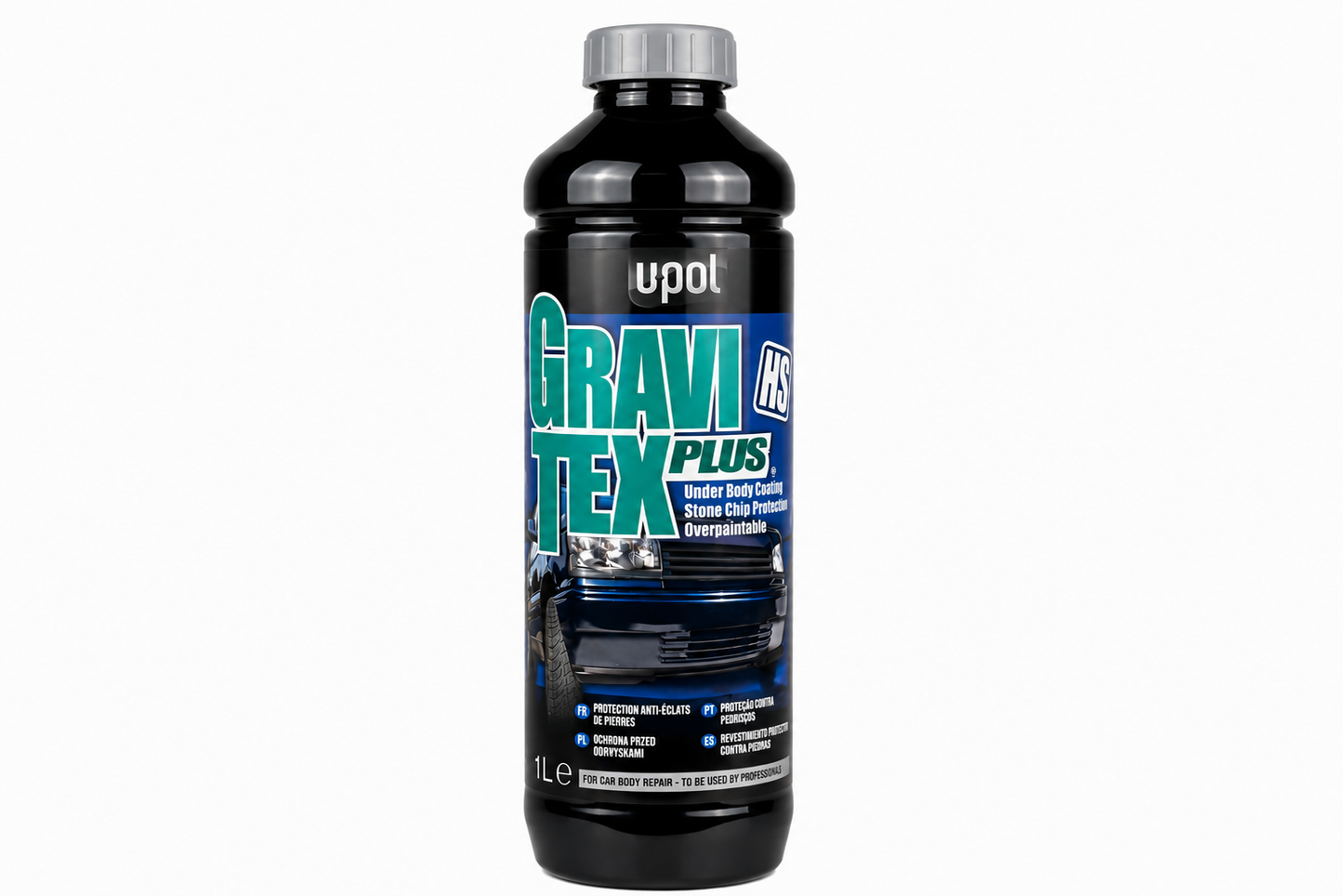 U-POL Gravitex HS Grey 1L High Build Stone Chip & Underbody Coating