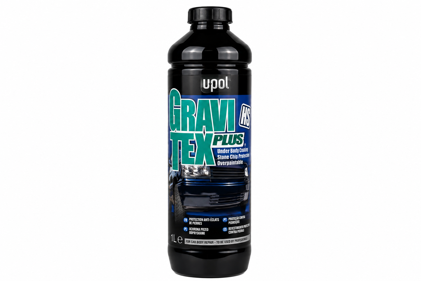 U-POL Gravitex HS Black 1L High Build Stone Chip & Underbody Coating