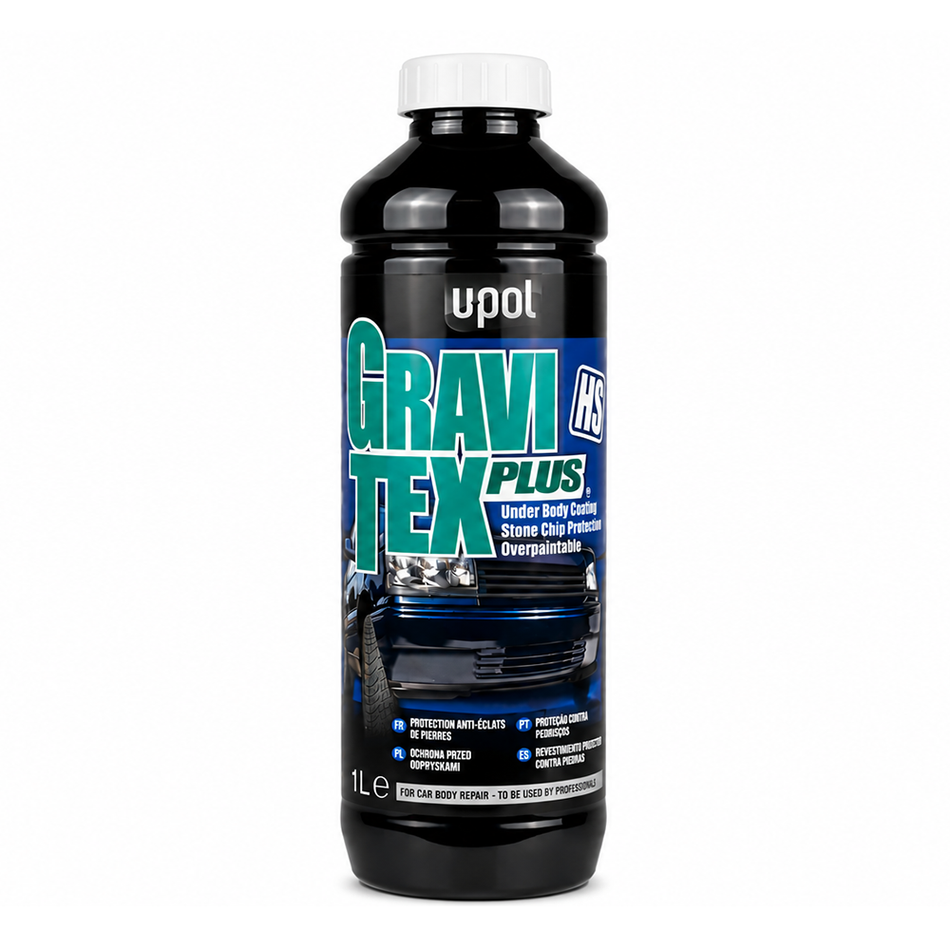 U-POL Gravitex HS White 1L High Build Stone Chip & Underbody Coating
