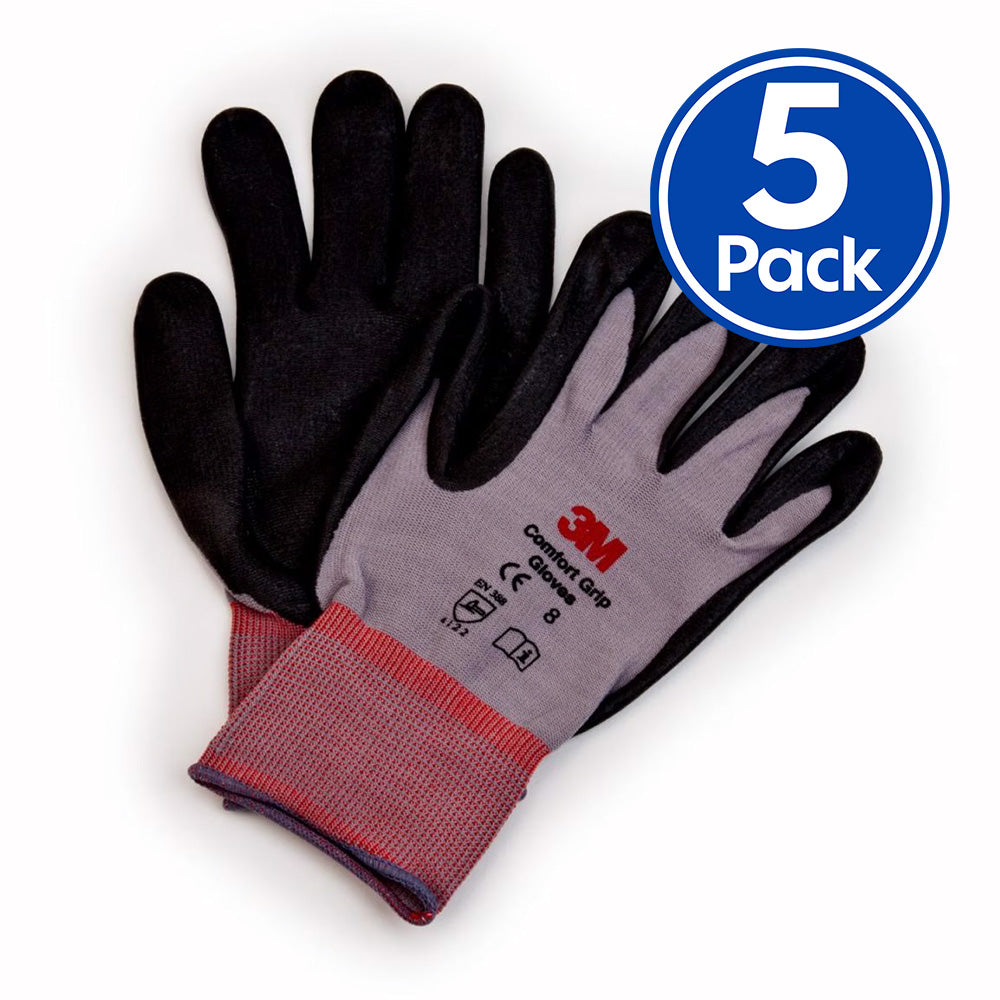 3M Comfort Grip XL Glove x 5 Pair General Use Protective Gloves Mechanic