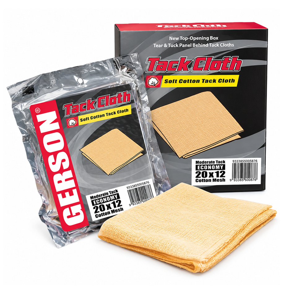 GERSON Supreme Tack Cloths 12 Pack for Automotive Paint Preparation