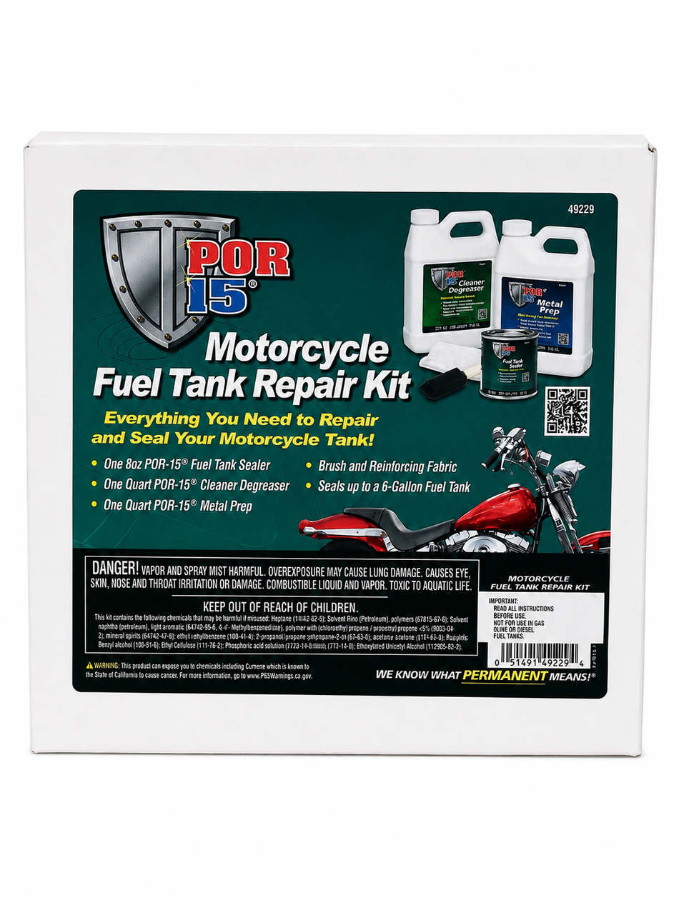 POR-15 Motorcycle Fuel Tank Strip & Repair Kit