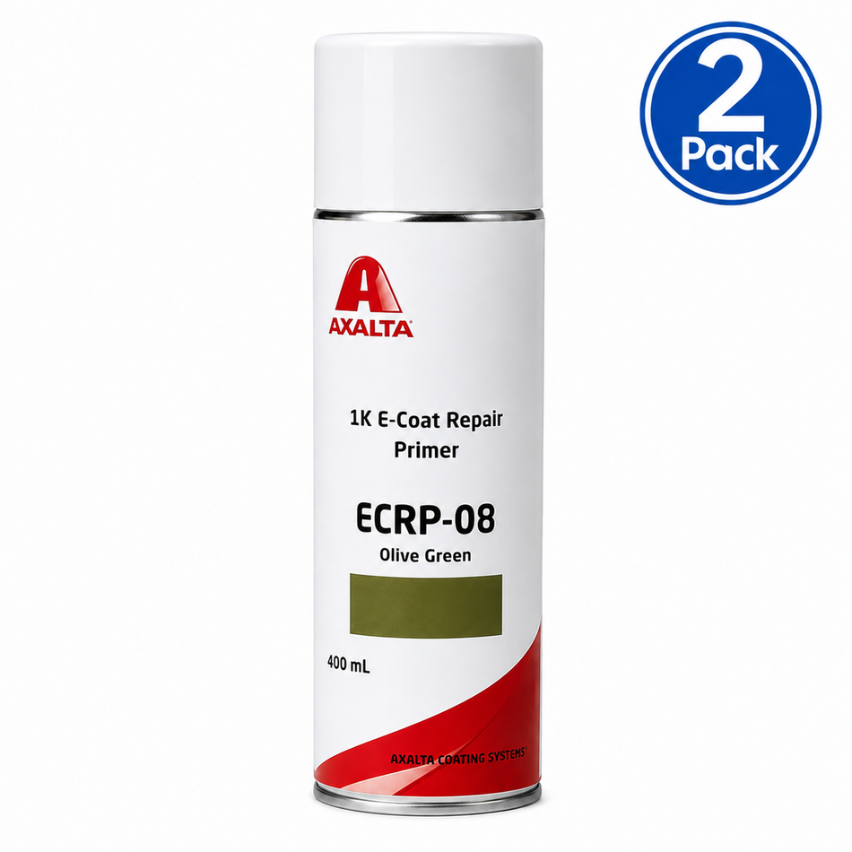 AXALTA 1K E-Coat OEM Automotive Repair Primer ERP-08 Olive 400ml Aerosol 2 Pack