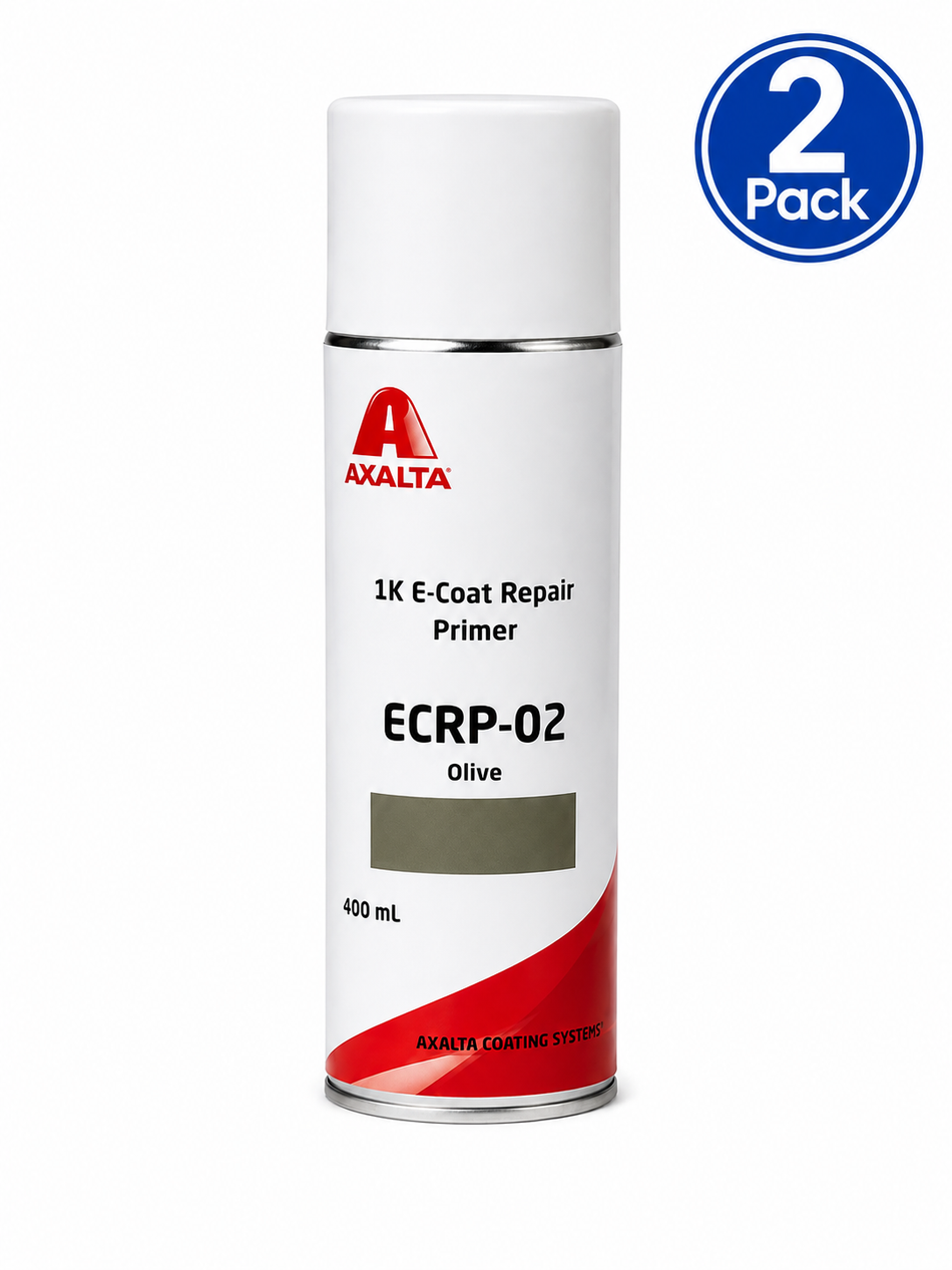 AXALTA 1K E-Coat OEM Automotive Repair Primer ERP-02 Olive 400ml Aerosol 2 Pack