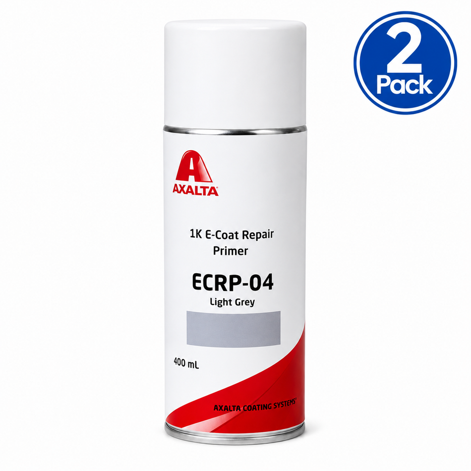 AXALTA 1K E-Coat OEM Automotive Repair Primer ERP-04 Light Grey 400ml Aerosol 2 Pack