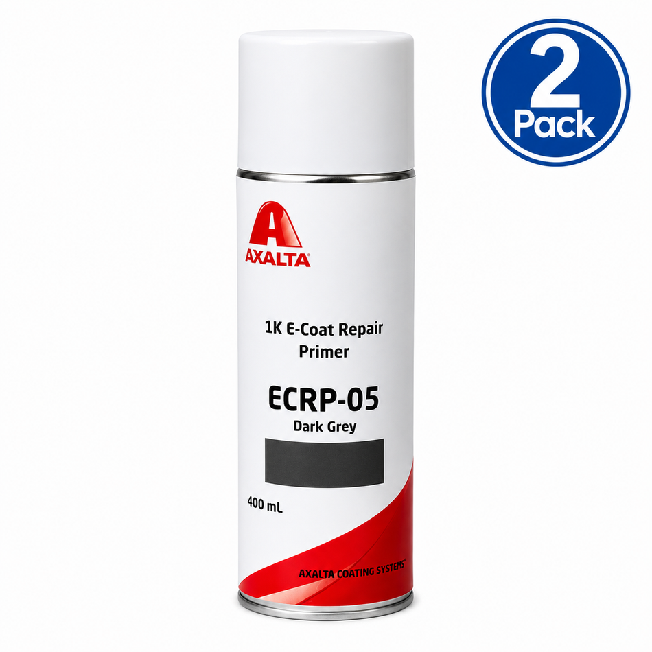 AXALTA 1K E-Coat OEM Automotive Repair Primer ERP-05 Dark Grey 400ml Aerosol 2 Pack