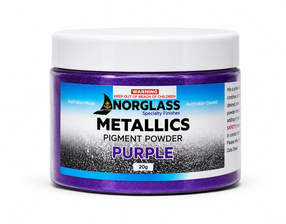NORGLASS Liquid Glass Metallic Pigment Powder Purple 20g