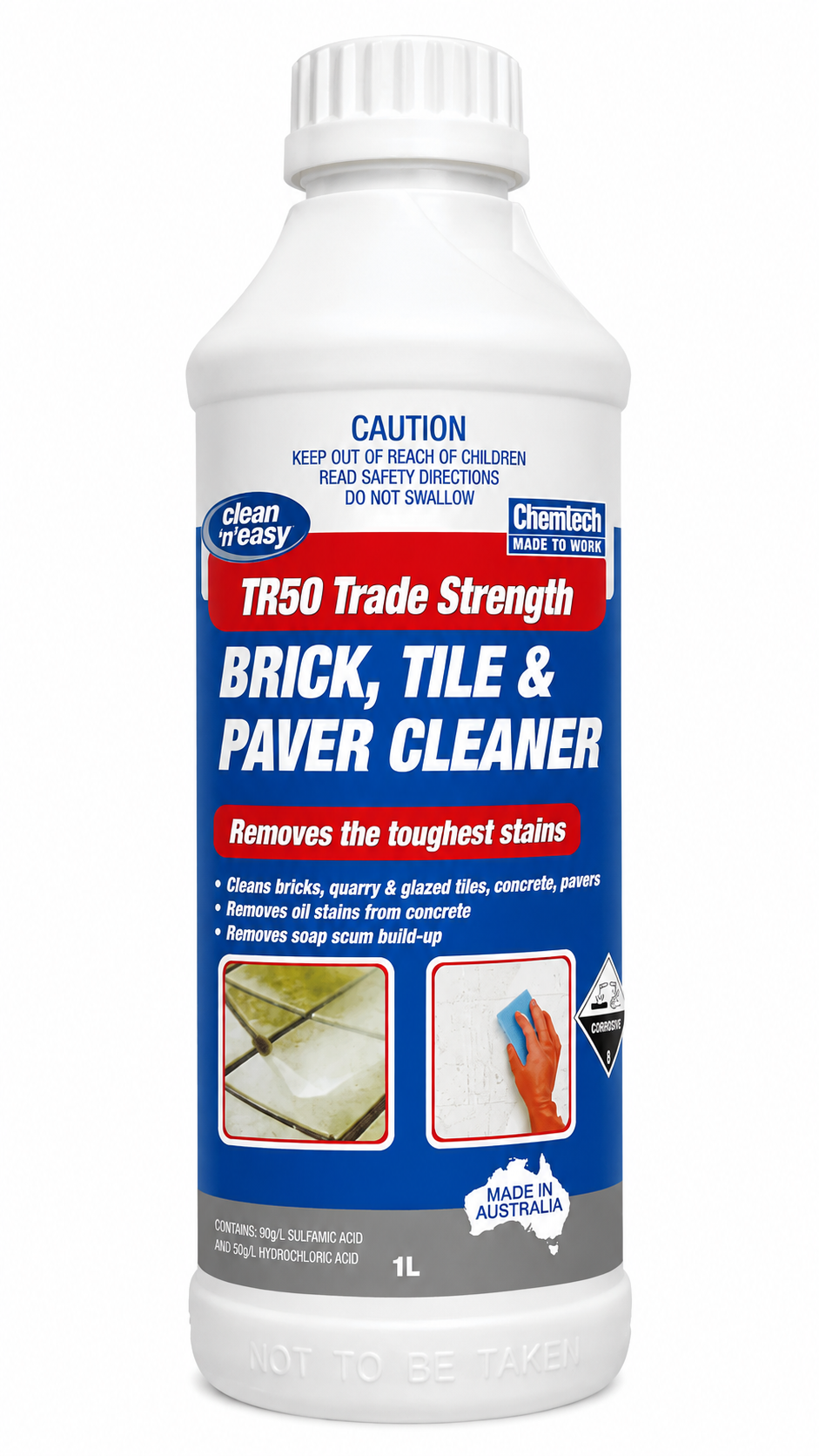 CHEMTECH TR50 Brick Tile & Paver Cleaner 1L