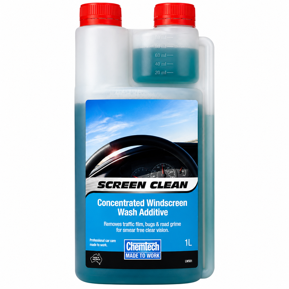 CHEMTECH Screen Clean Concentrated Windscreen Wash Additive 1L