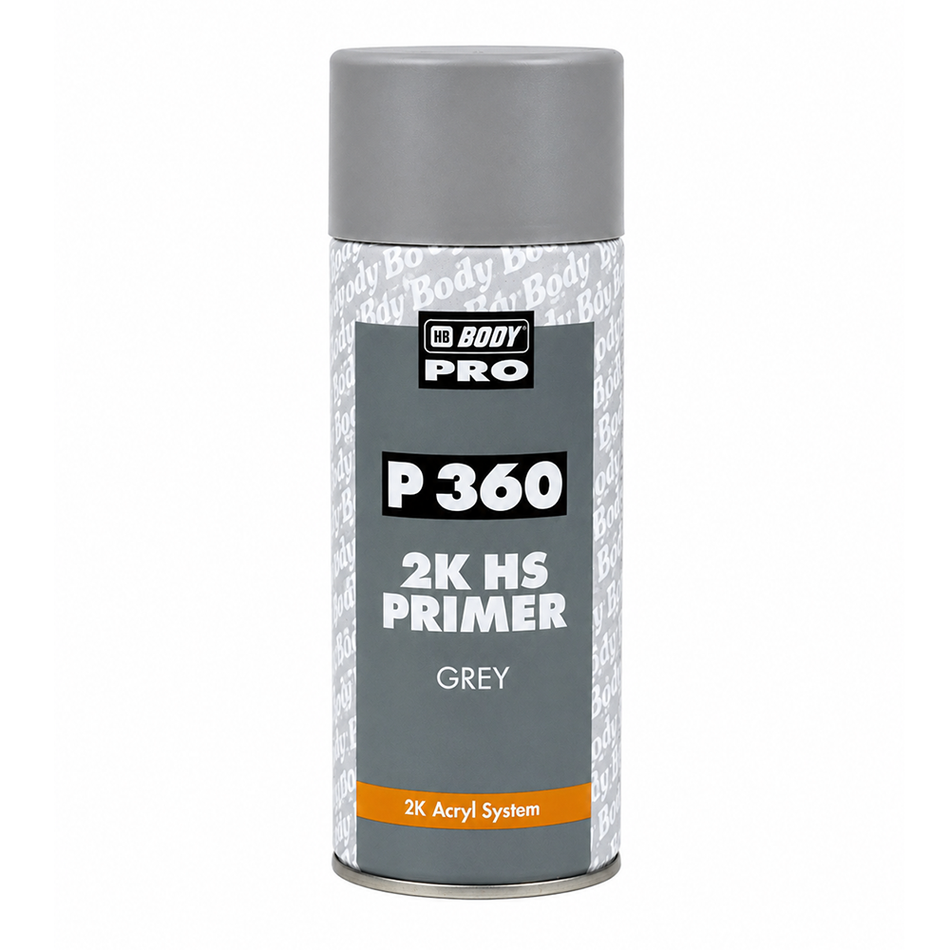HB BODY P360 2K HS Primer Filler Grey 400mL Aerosol