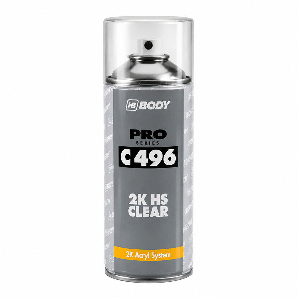 HB BODY 496 2K HS Clear Gloss Aerosol 400ml