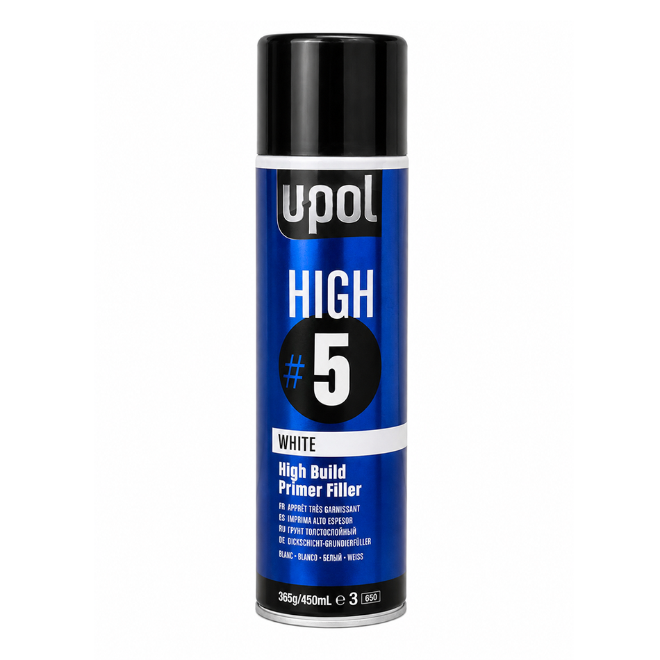 U-POL High #5 Primer White 450ml Aerosol