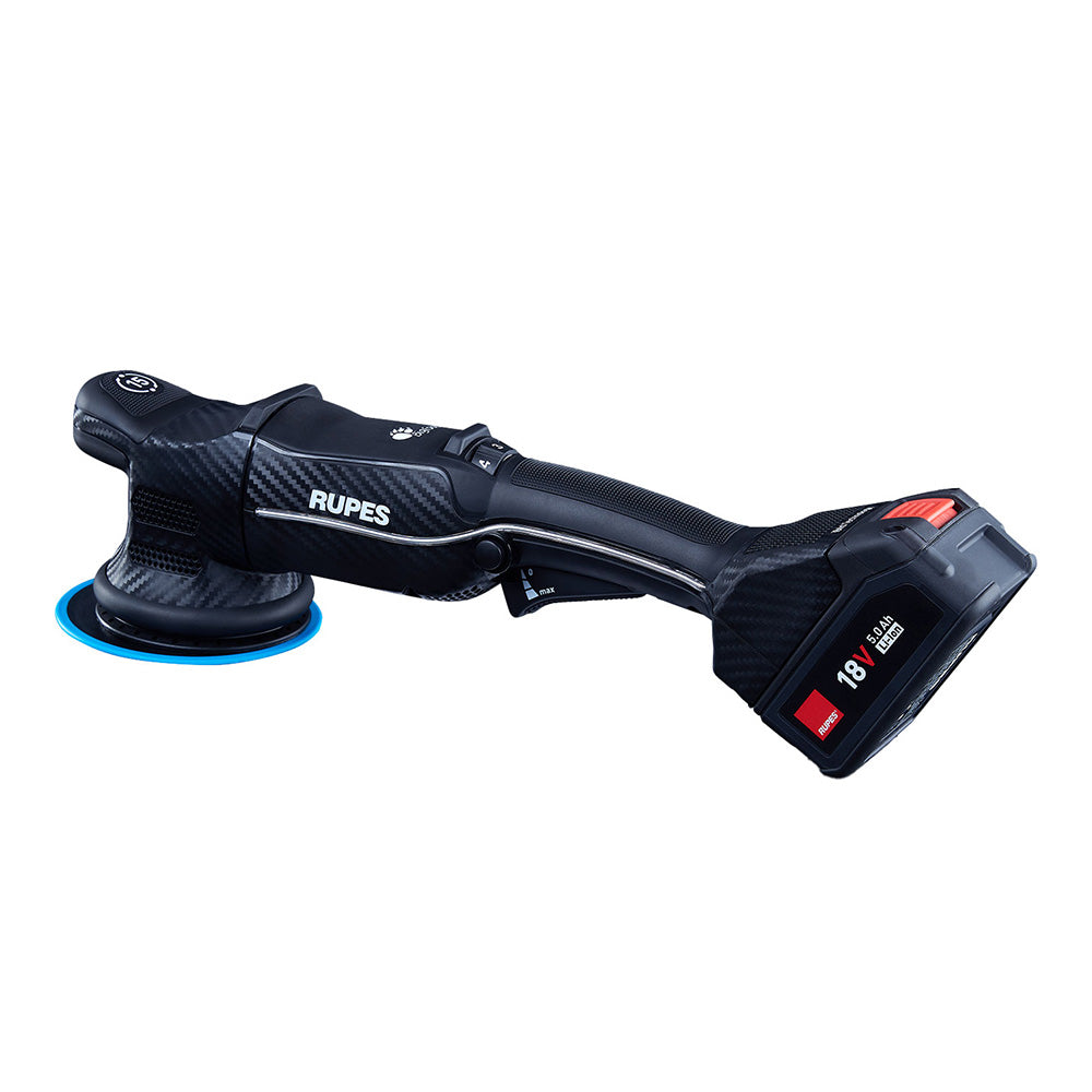 RUPES HLR15/BAS Bigfoot iBrid Cordless Brushless 125mm Orbital Polisher Kit 18V 5.0Ah