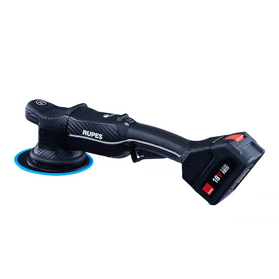 RUPES HLR21/BAS Bigfoot iBrid Cordless Brushless 125mm Orbital Polisher Kit 18V 5.0Ah