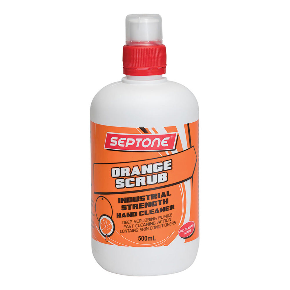 SEPTONE Orange Scrub Heavy Duty Hand Cleaner 500ml Paint Adhesives Resin