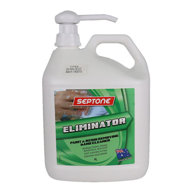 SEPTONE Eliminator Heavy Duty Industrial Hand Cleaner 4L Paint Adhesives Resin