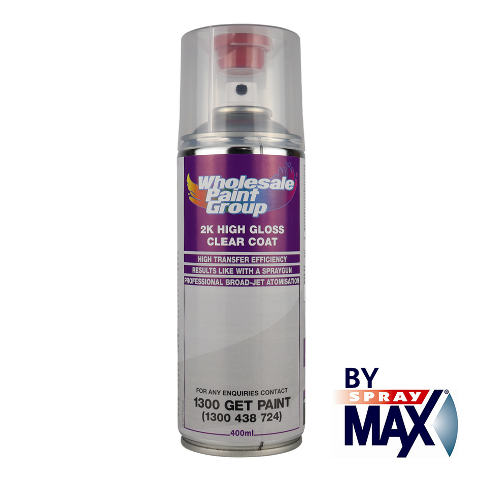 SPRAYMAX 2K Urethane Clear Coat Aerosol 400ml High Gloss 3 Pack