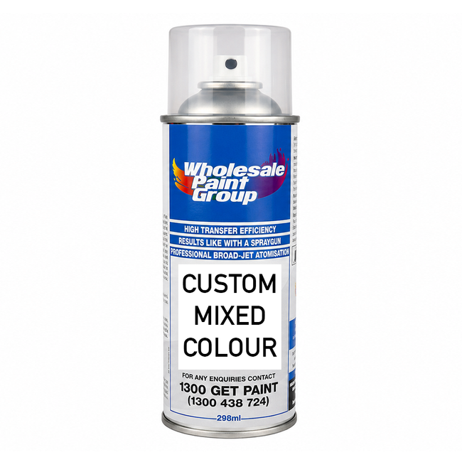 Custom Mixed 1K Touch Up Paint Aerosol 298ml Choose Your Colour